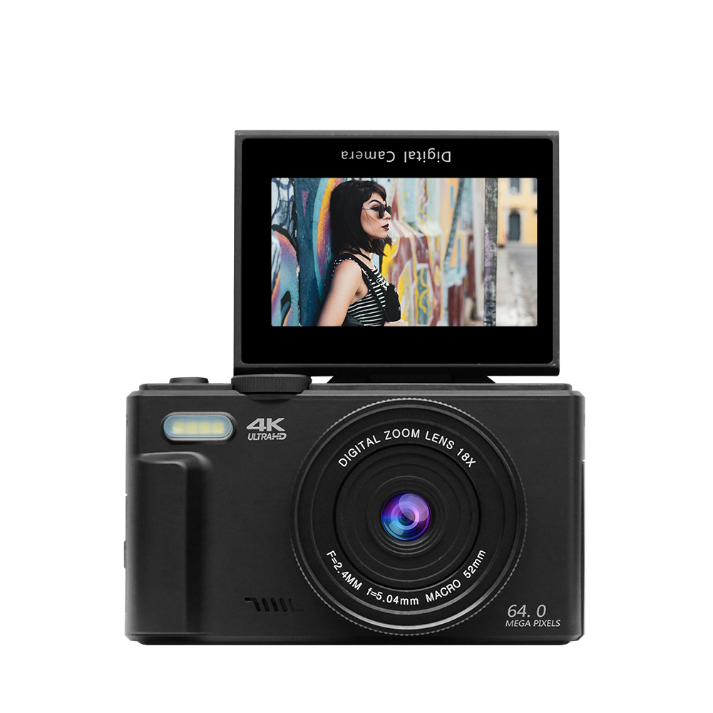 Photography Video - メーカー製5K Wifiミニデジタルカメラ、3インチ180度スクリーン付き ° フリップスクリーン 18倍 UHD