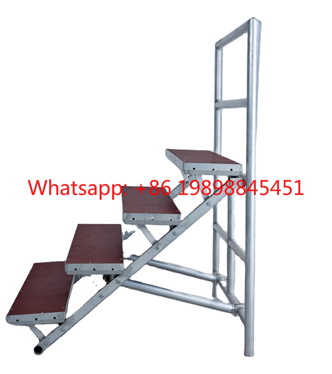 Backdrop Stand Kit - 簡単設置折りたたみ式アルミ製合唱用ライザープラットフォーム、耐荷重1000kg、学校コンサート用ポータブルモジュラーステージ演台