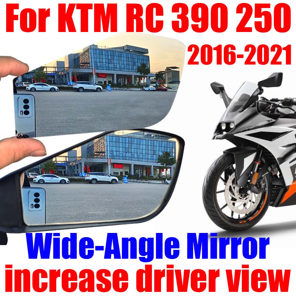 Photography Urban - KTMモーターサイクルサイドミラー,モデルrc390 rc250 390rc 390および250,拡張ミラー,サイドビュー,暗視分野