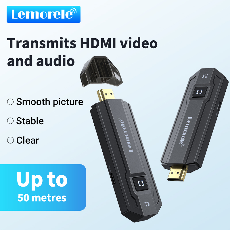 Photography Videography - Lemorele ワイヤレスHDMI送受信機 ビデオ伝送キット エクステンダー 50m ビデオトランシーバー