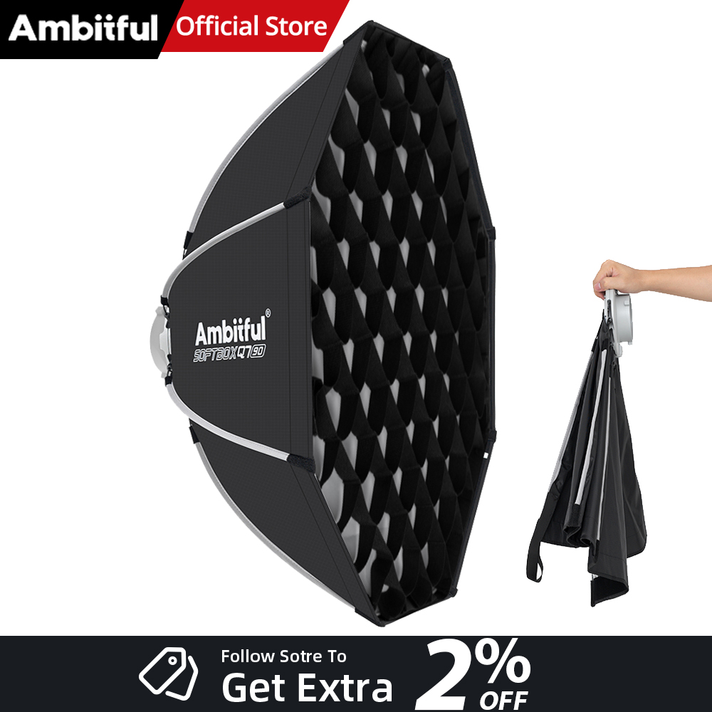 Photography Grid - AMBITFUL Q7II 55/65/90cm ボーエンズマウント オクタゴナルソフトボックス グリッド