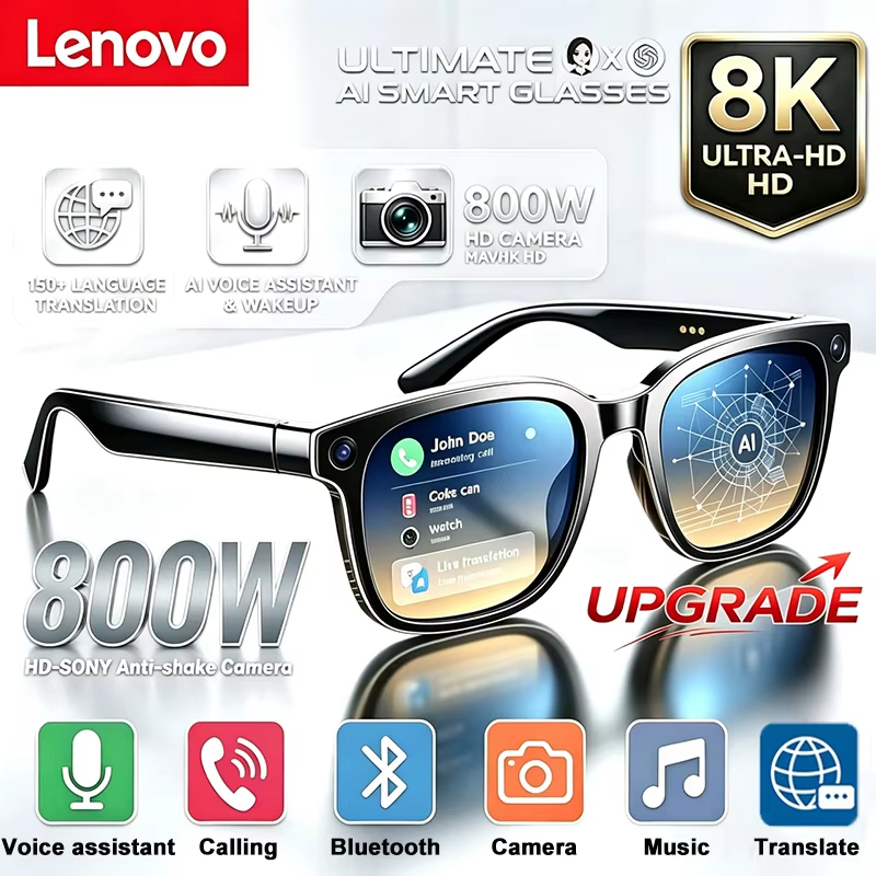 Photography Videography - レノボ AI スマートシューティンググラス 800W HDカメラ ワイヤレスBluetooth通話
