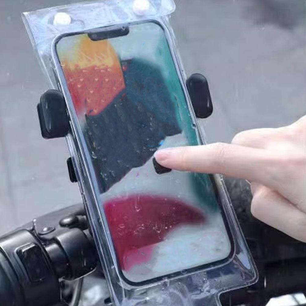 Camera Bag Waterproof - オートバイ自転車防水電話バッグ TPU ケース充電式 HD カメラアクセス可能屋外乗馬アクセサリー