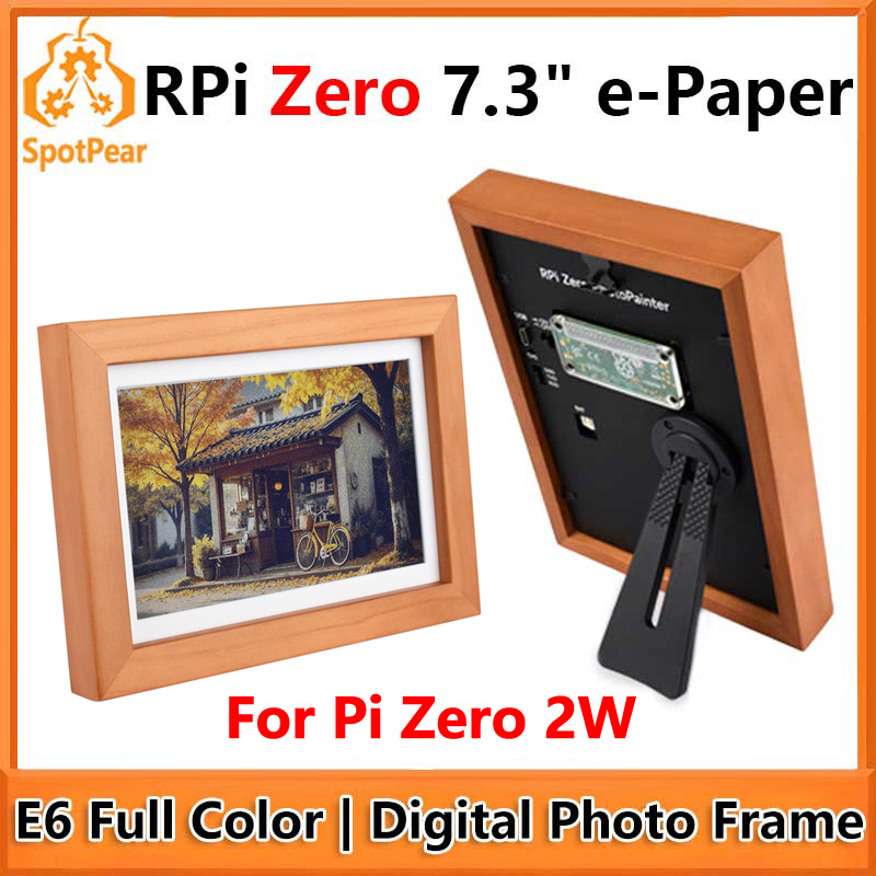 Photography Grid - ラズベリーパイ ゼロ Pi0 2W デジタルフォトフレーム 7.3インチ