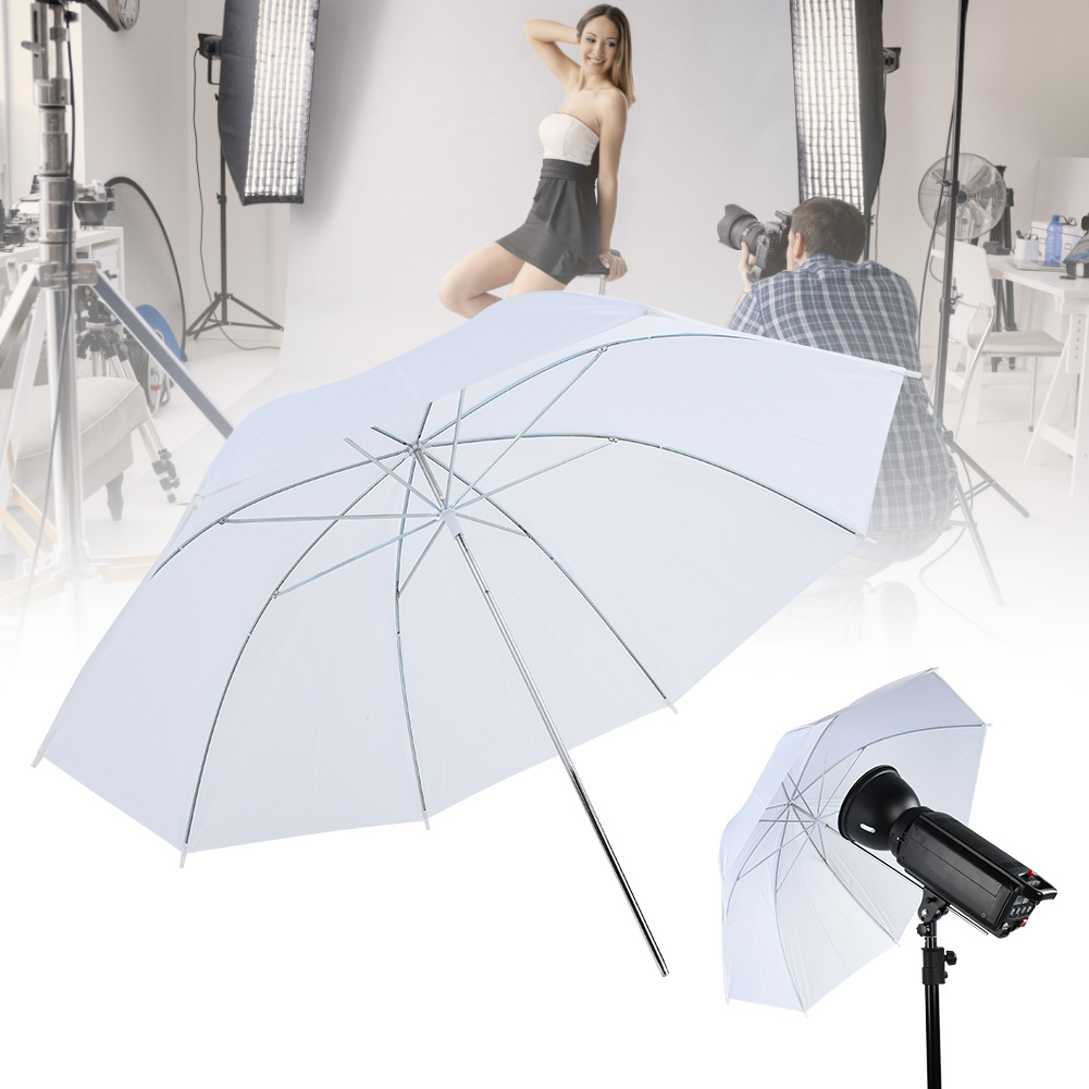 33 インチ半透明ホワイトソフト傘写真撮影スタジオ用フラッシ - Pop Up Flash Diffuser のレビューと価格