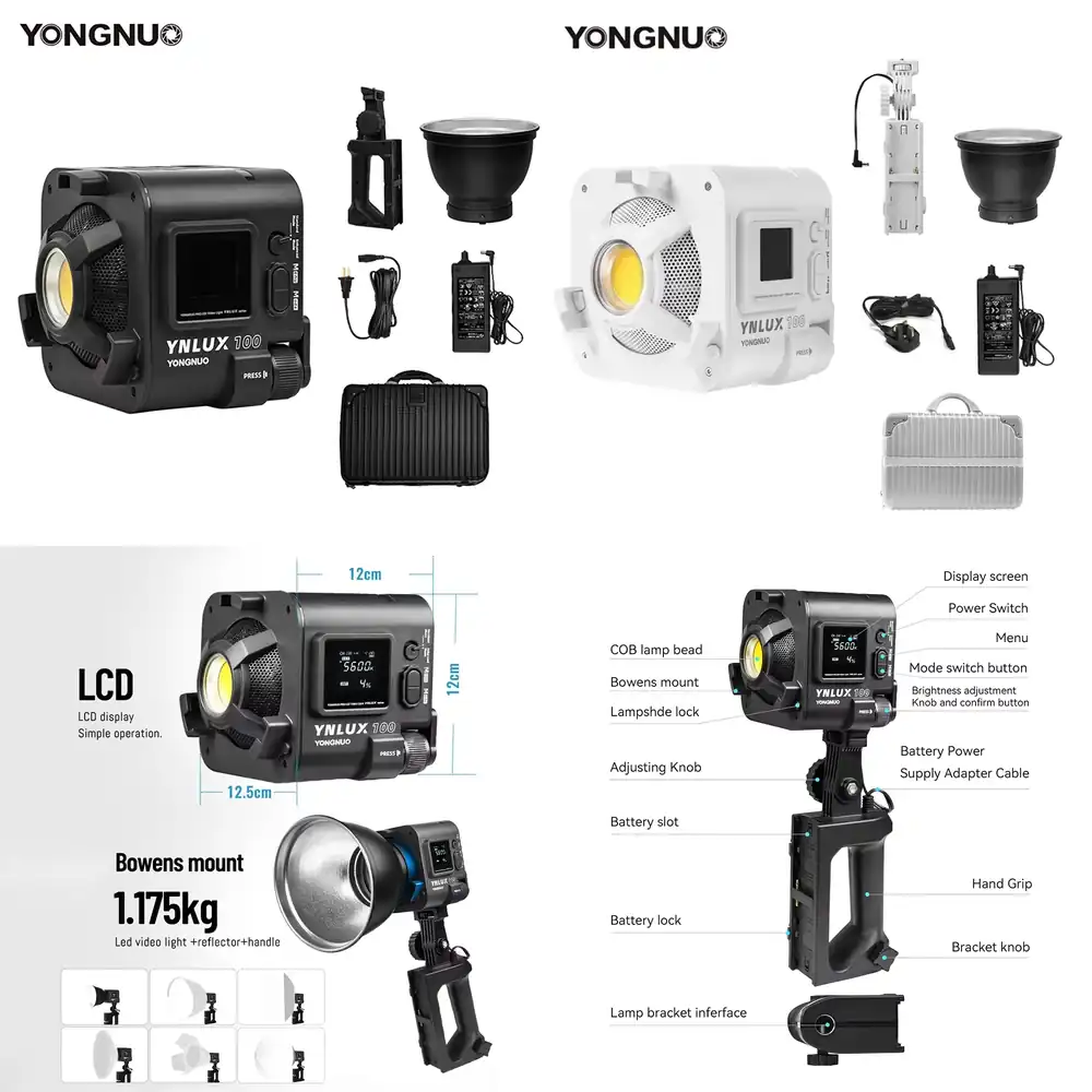 YONGNUO YNLUX100 100W 3200K-56 - Photography Video のレビューと価格