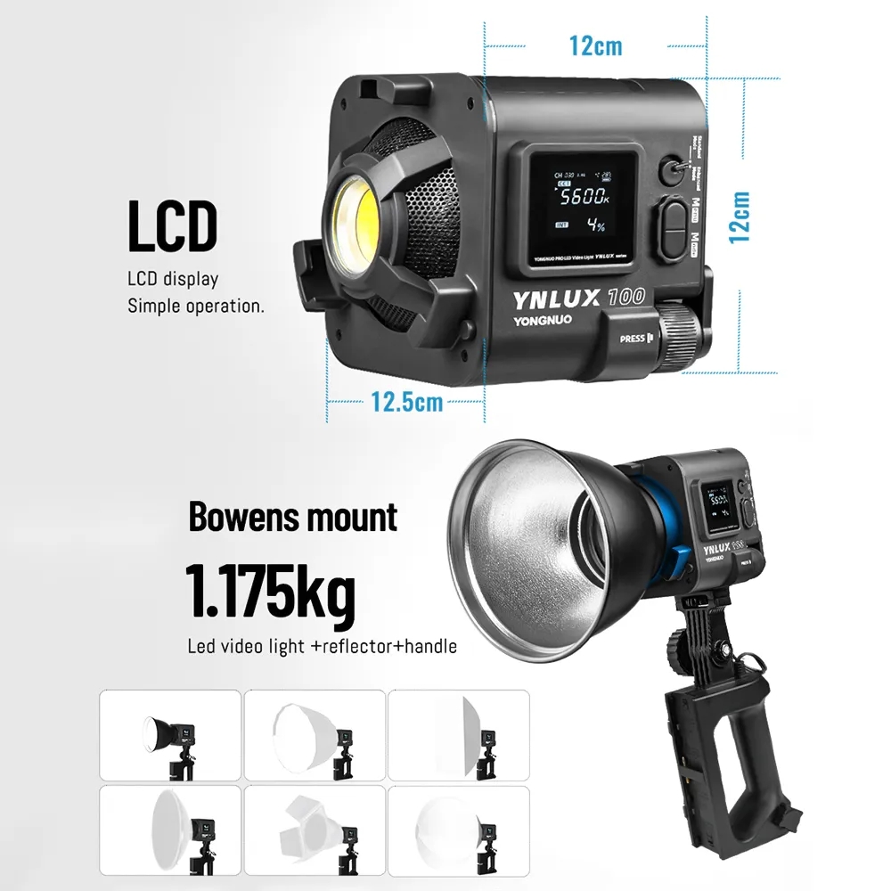 YONGNUO YNLUX100 100W 3200K-56 - Photography Video のレビューと価格