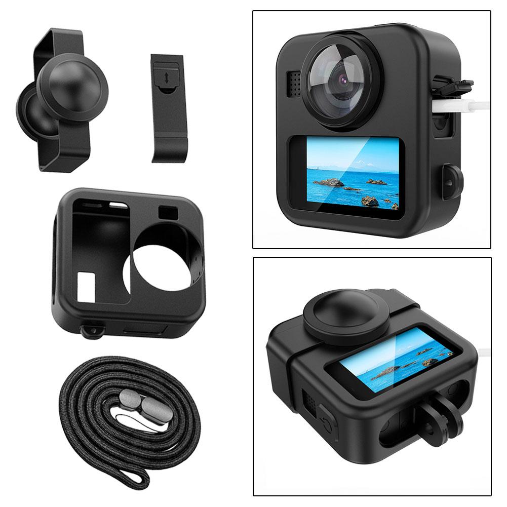 GoPro MAX 2 用シリコンケースキット 防水 360 - Camera Bag Waterproof のレビューと価格
