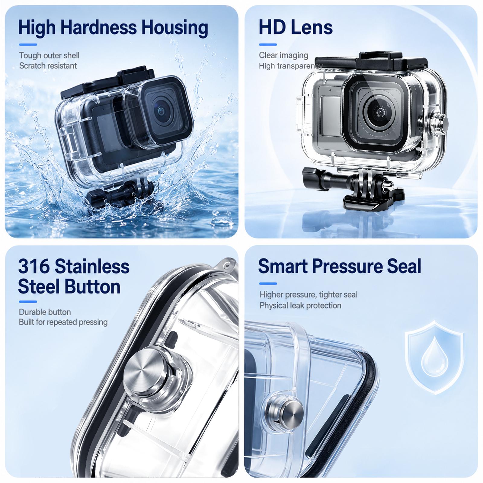 PULUZ 60m水中ダイビングケース GoPro MISS - Camera Bag Waterproof のレビューと価格
