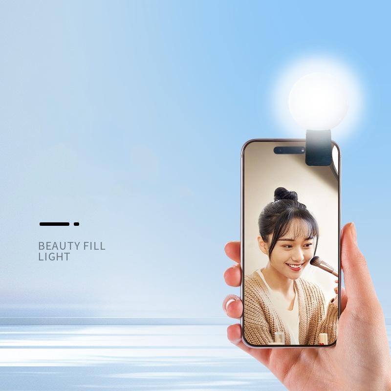 ミニQラウンドセルフィーフィルライト、ポータブルLEDビュー - Photography Video のレビューと価格