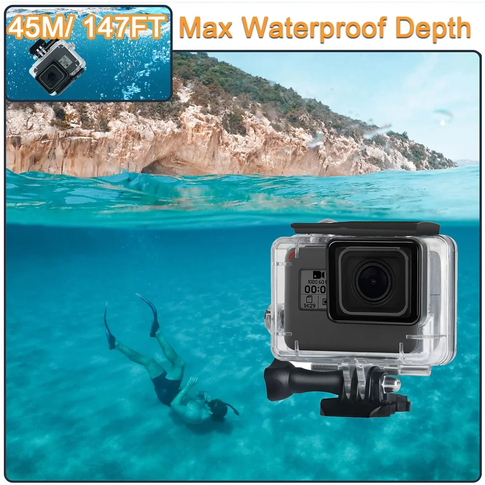 防水ハウジングケース保護水中 40 メートルダイビングシェル - Camera Bag Waterproof のレビューと価格