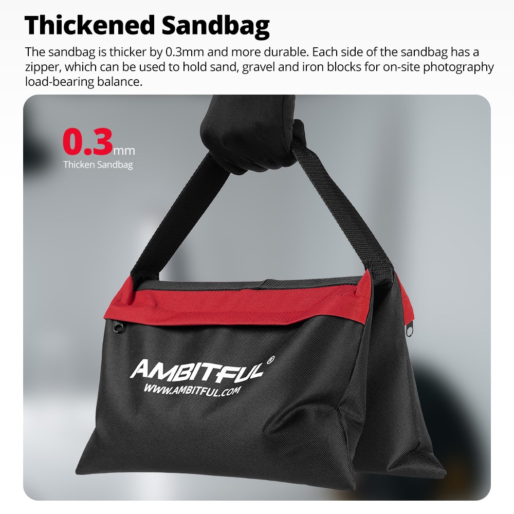 Ambitful 44x33cm 耐荷重サンドバッグ 写真ス - Photography Kit Pro のレビューと価格