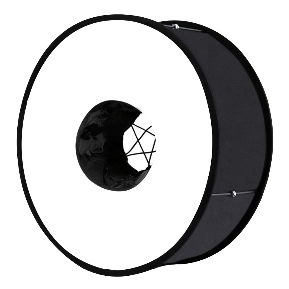 45cmリングソフトボックス、スピードライト用ラウンド型フラ - Pop Up Flash Diffuser のレビューと価格