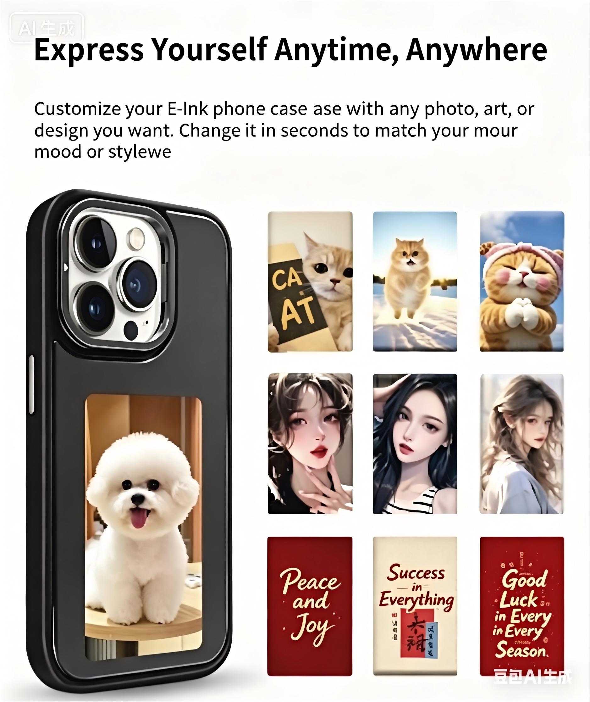NFCスマートE-inkスマホケース DIY写真表示電子イン - Photography Grid のレビューと価格