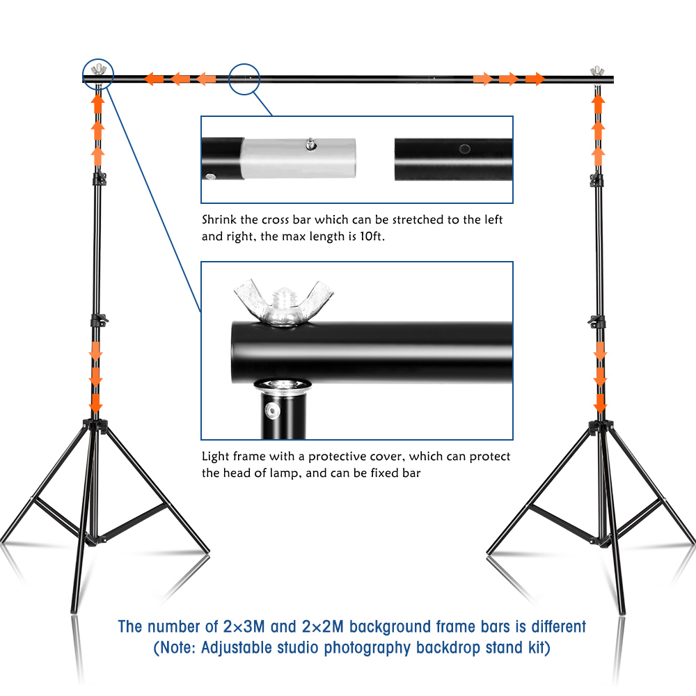 写真撮影用背景スタンド、調整可能なグリーンスクリーン背景フレ - Backdrop Stand Kit のレビューと価格