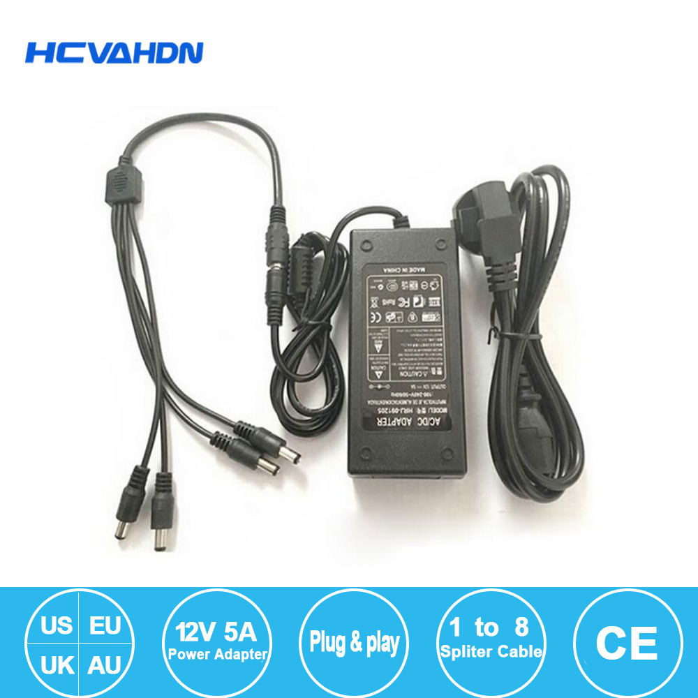 DC 12V 5A 4ポート CCTVカメラ ACアダプター - Photography Uk のレビューと価格