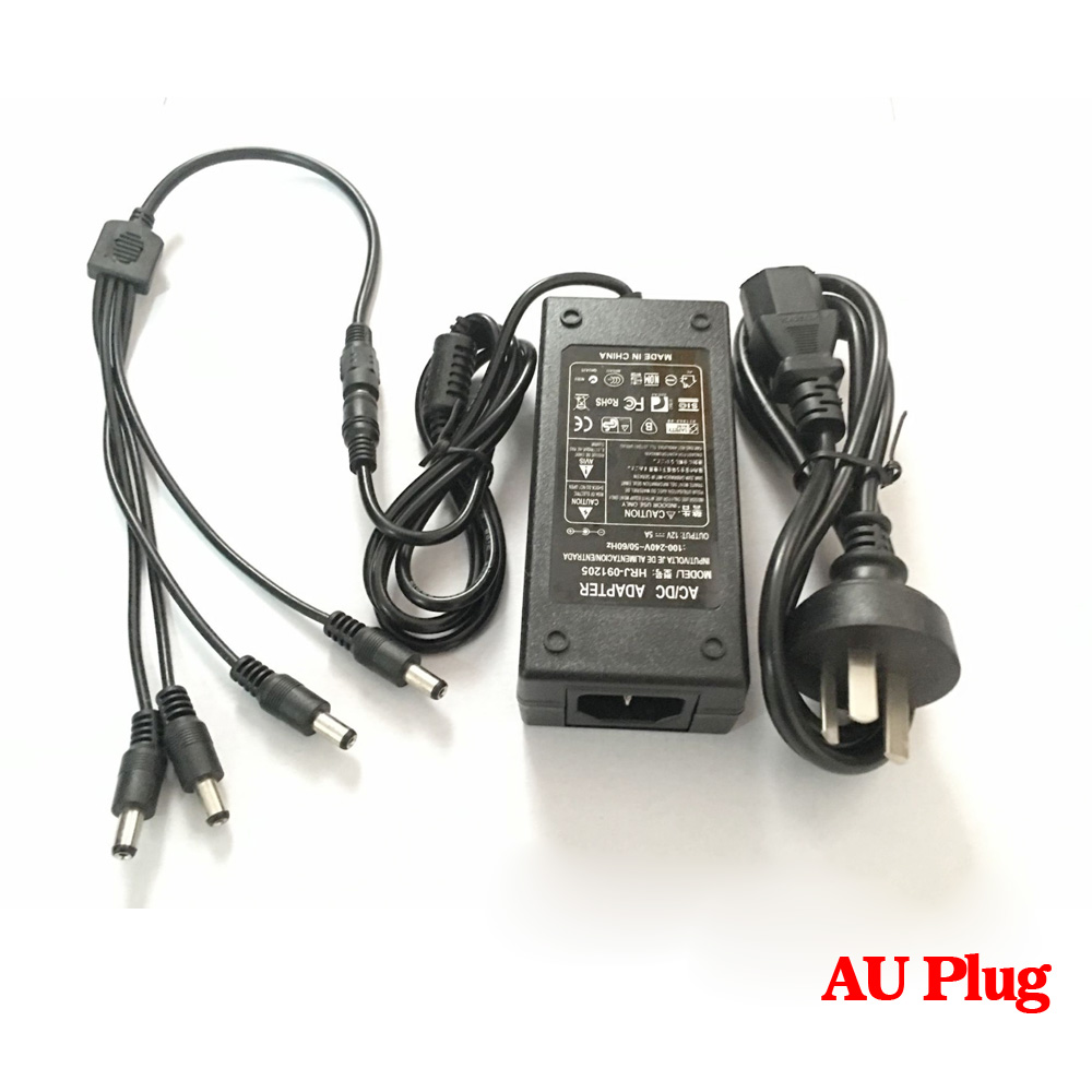 DC 12V 5A 4ポート CCTVカメラ ACアダプター - Photography Uk のレビューと価格