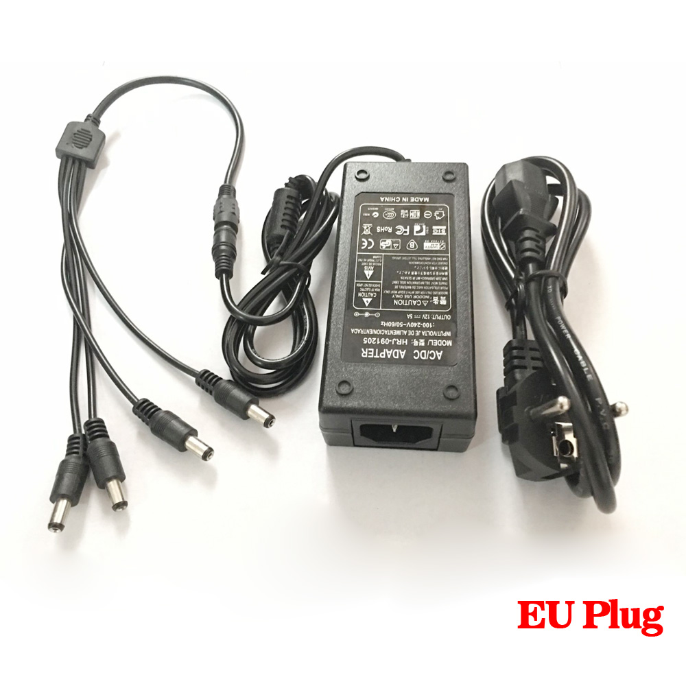 DC 12V 5A 4ポート CCTVカメラ ACアダプター - Photography Uk のレビューと価格