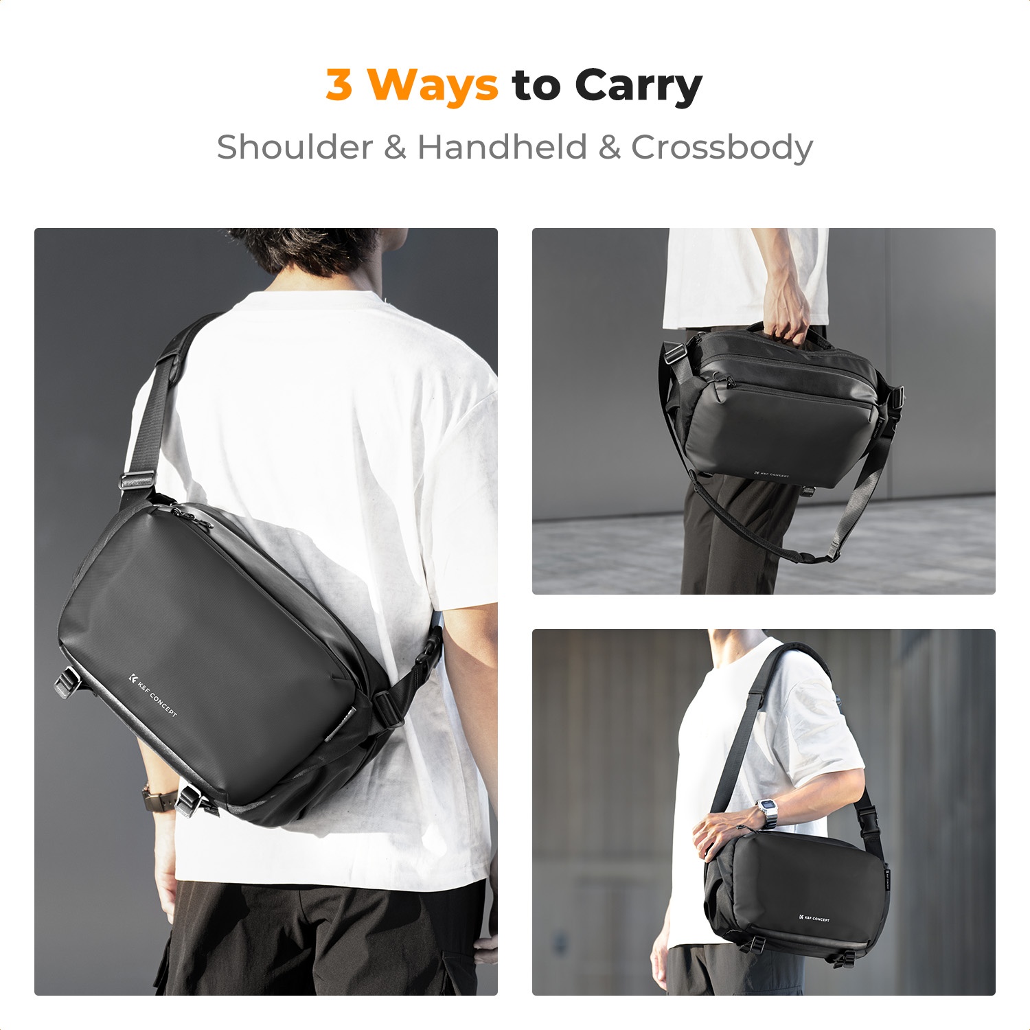 K&F CONCEPT 12L/10L カメラスリングバッグ - Camera Bag Waterproof のレビューと価格