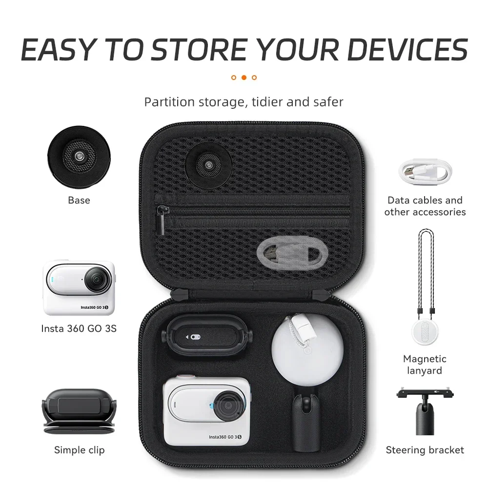 Insta360 GO3/GO3S ミニケースバッグコレクシ - Camera Bag Waterproof のレビューと価格