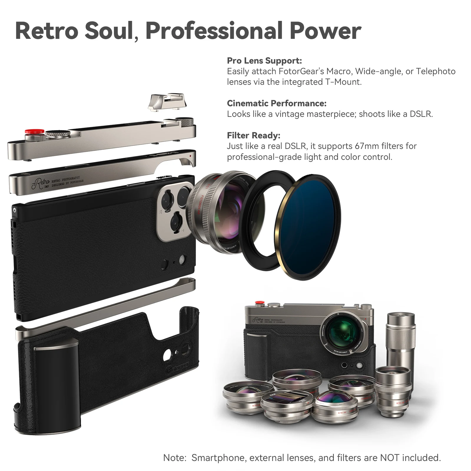 フォトギア レトロ携帯電話ケース 撮影キット ワイヤレスカメ - Photography Kit Pro のレビューと価格