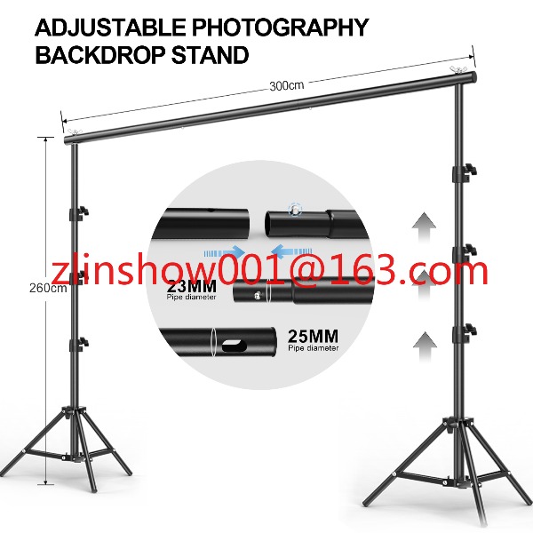 写真スタジオ機材 2.6*3m/2*3m 背景スタンド 撮影 - Backdrop Stand Kit のレビューと価格