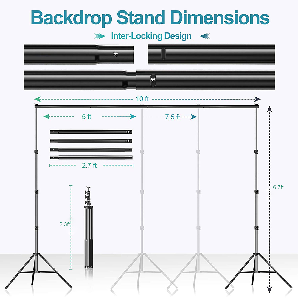 費用対効果の高い写真スタジオ機材セットには、背景スタンド、リ - Backdrop Stand Kit のレビューと価格