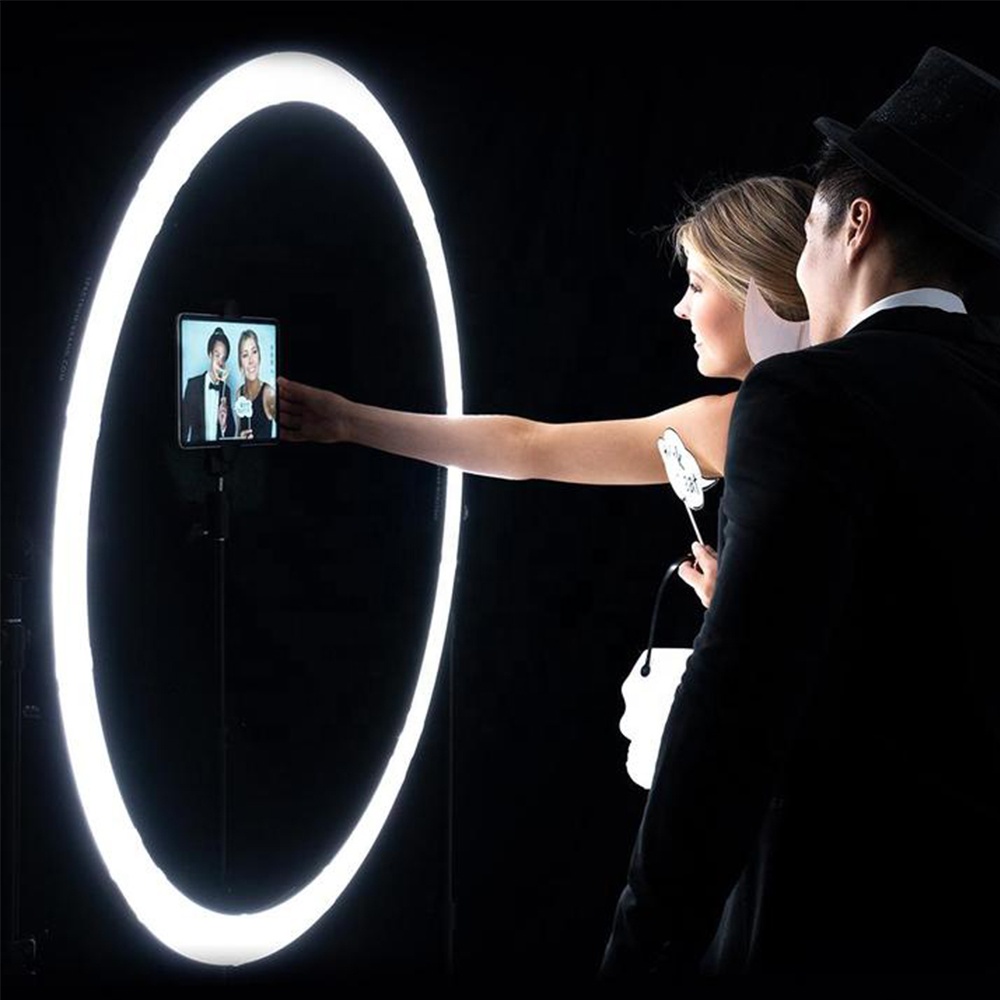 120W LEDリングライト、ワイヤーコントロール式、スタジ - Photography Video のレビューと価格