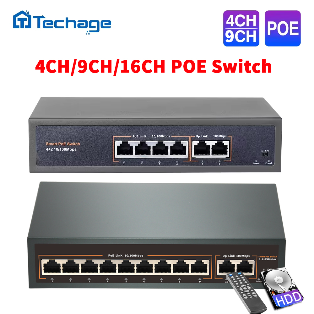 Techage 52V 4CH 8CH 16CH ネットワー - Photography Uk のレビューと価格