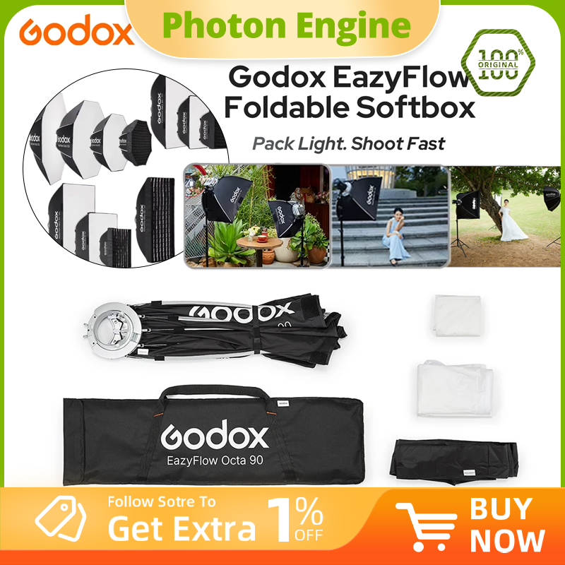 Godox EazyFlowシリーズ折りたたみ式ソフトボック - Pop Up Flash Diffuser のレビューと価格